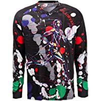 JPOJPO Hombres Ciclismo Jersey MTB camiseta manga larga bicicleta montaña motocicleta bicicleta ropa anti-UV
